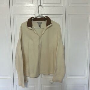 Cream zip up fleece